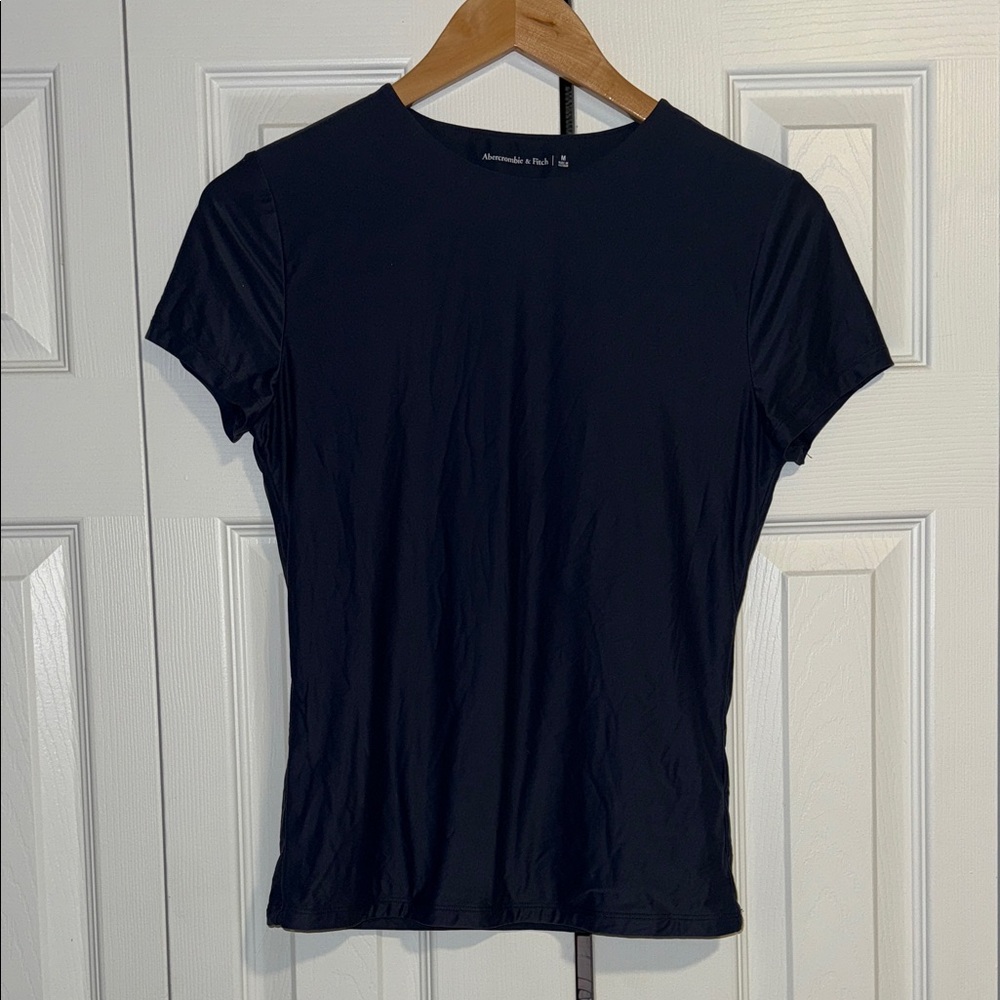 Navy Blue Abercrombie & Fitch Women's Top